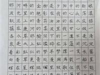 高一年级组织书写规范汉字的比赛活动